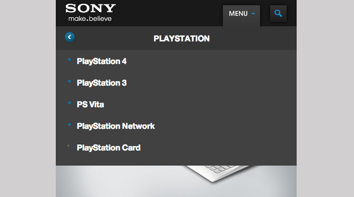 sony-mobile-responsive-navigation-website