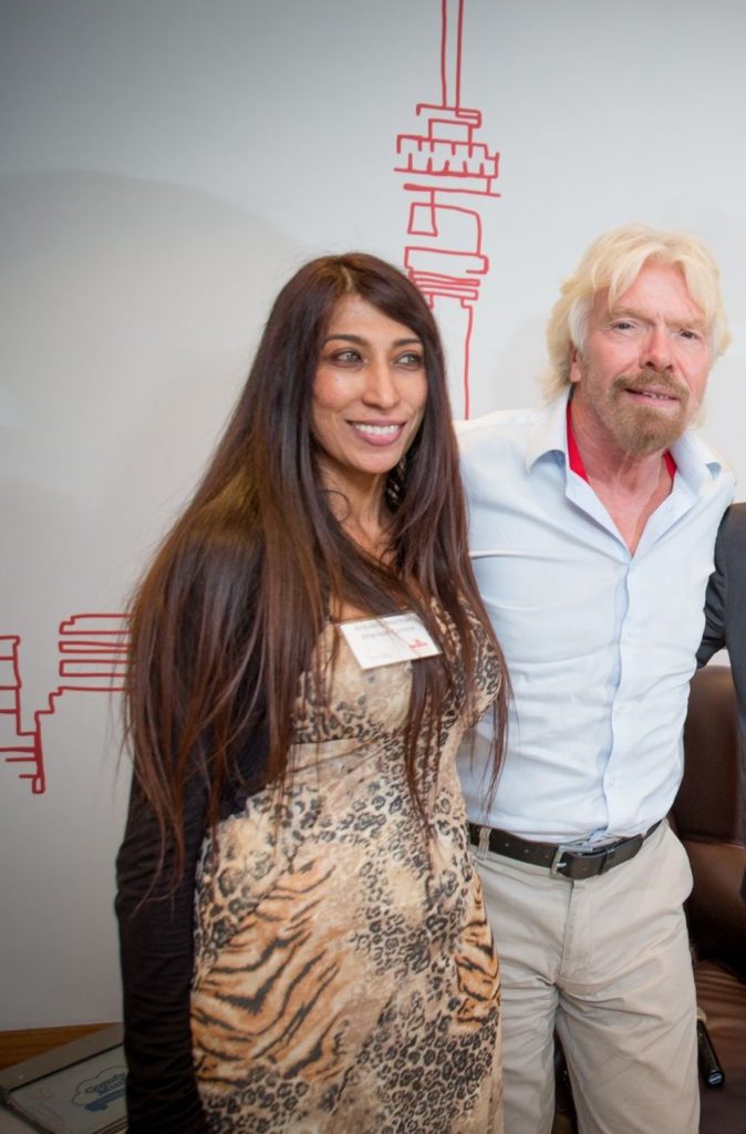Antoinia Norman and Richard Branson